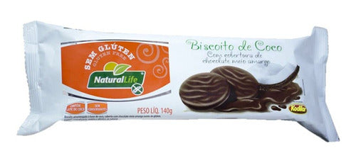 Biscoito De Coco Com Chocolate 140g Natural Life