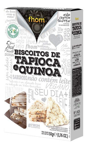 Biscoito de Tapioca C/Quinoa 50g Fhom