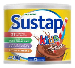 Complemento Alimentar Sustap Kids Chocolate 380g