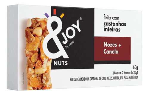 Barra Enjoy Mixed Nuts Nozes E Canela 2 unidades 30g Agtal