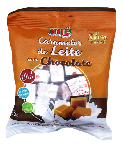 Caramelo de Leite C/Chocolate Diet 100g Hué