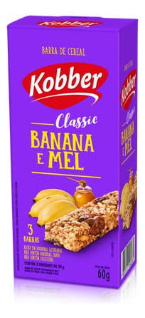Barra Cereal Banana e Mel 3 unidades 20g Kobber