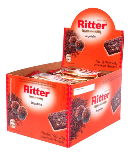 Barra Cereal Brigadeiro 24 unidades 22g Ritter