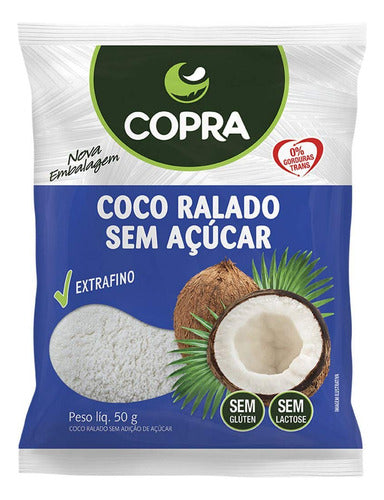 Coco Ralado Fino Puro sem Sacarose 48 X 50G - Copra