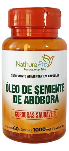 Óleo de semente de abobora 60 Cápsulas NathurePro