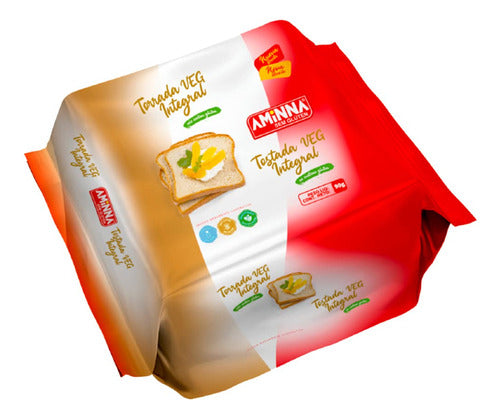 Torrada Veg Integral Sem Glúten Aminna 90g