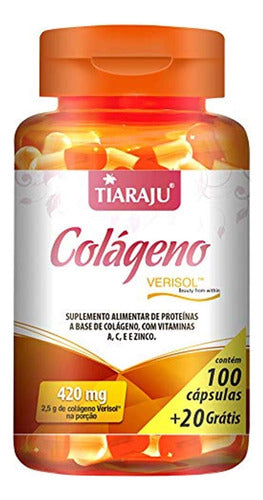 Colágeno Verisol 420mg 120 Cápsulas - Tiaraju