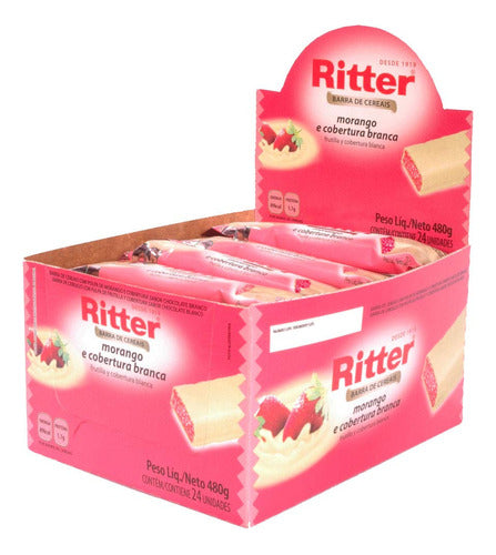 Barra Cereal Mor/Choc Branco 20G 24Un Ritter