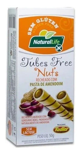 Tubes Free Recheado Pasta Amendoim Natural Life