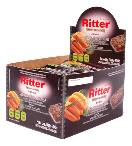 Barra Cereal Zero Acuc Banana 25G 24Un Ritter