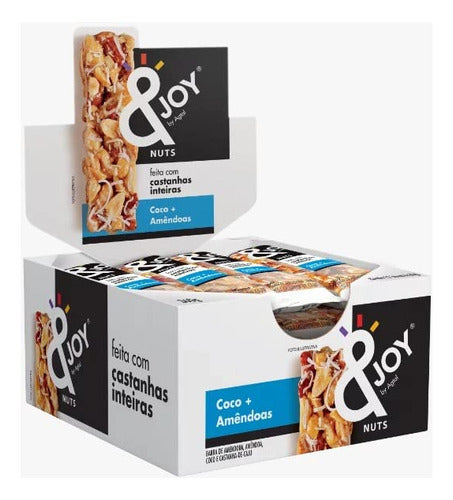 Barra Mixed Nuts Coco e Amêndoas &Joy 12 unidades 30g Agtal