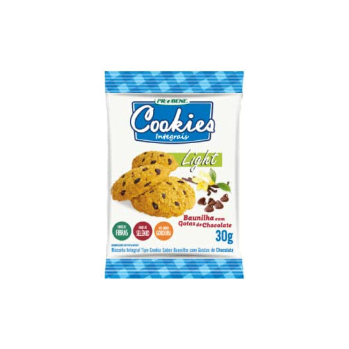Cookies Light Baunilha Com Gotas De Chocolate 30g