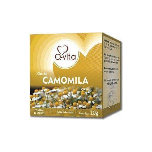 Chá Camomila 10 unidades 10g Sachês Q-Vita