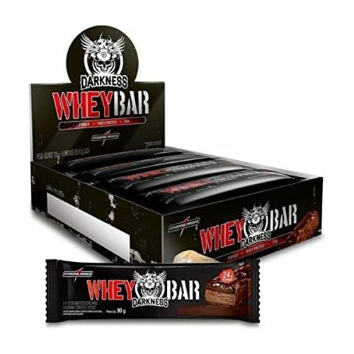 Integralmedica Dark Bar Peanut, Darkness, 8 Unidades De 90 G