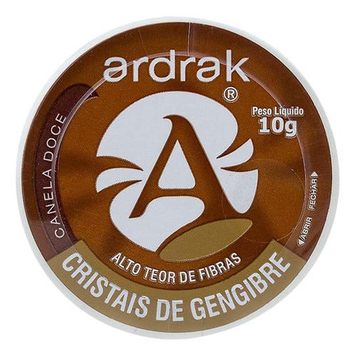 Cristais De Gengibre Canela Doce 10G