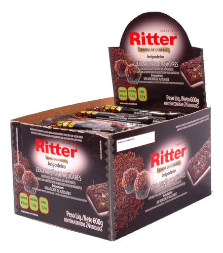 Barra Cereal Zero Acuc Brigadeiro 25G 24Un Ritter
