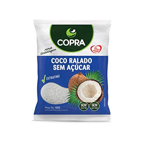 Coco Ralado Fino Puro sem Sacarose 100G - Copra