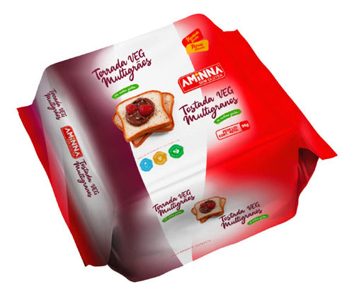 Torrada Veg Multigríos Sem Glúten Aminna 90g