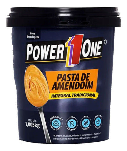 Pasta de Amendoim Integral - 1000g - Power One