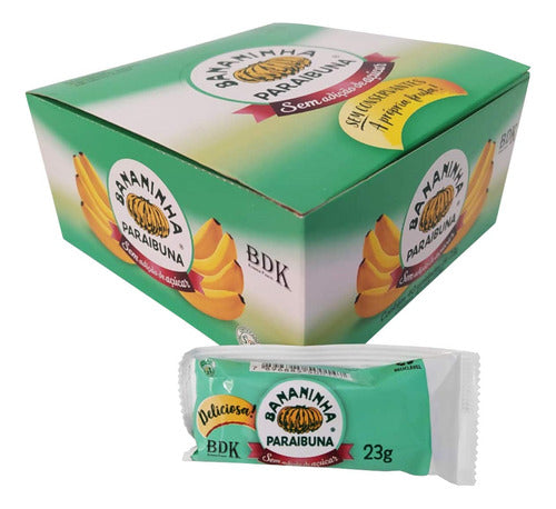Bananinha Sem Glúten Sem Açúcar 40 unidades 23g Bananinha Paraibuna