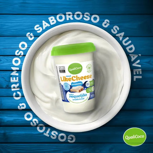 LikeCheese Vegano Sem Lactose 200g Requeijão Tradicional | La Ganexa