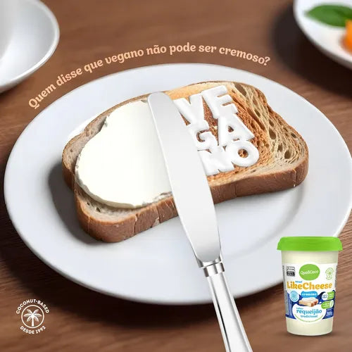 LikeCheese Vegano Sem Lactose 200g Requeijão Tradicional | La Ganexa