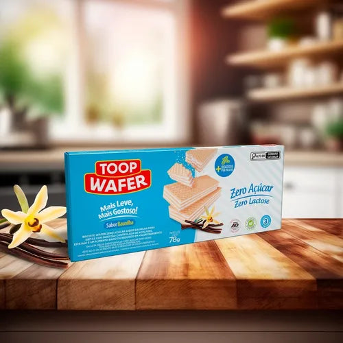 Toop Wafer Zero Açúcar e Zero Lactose 12x32g - Baunilha