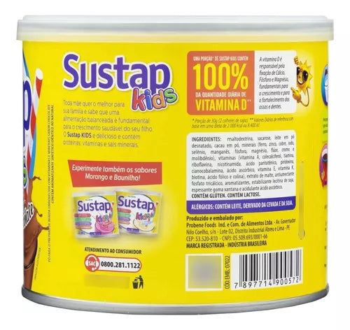 Complemento Alimentar Sustap Kids Chocolate 380g