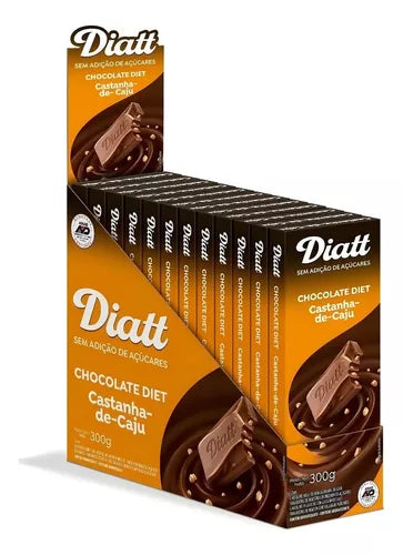 CHOC.DIET S/ACUC/GLUTEN 12X25G CAST.DE CAJU