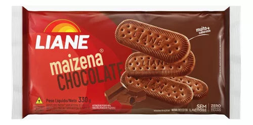 Biscoito Maizena sem Lactose 330g sabor Chocolate | Liane
