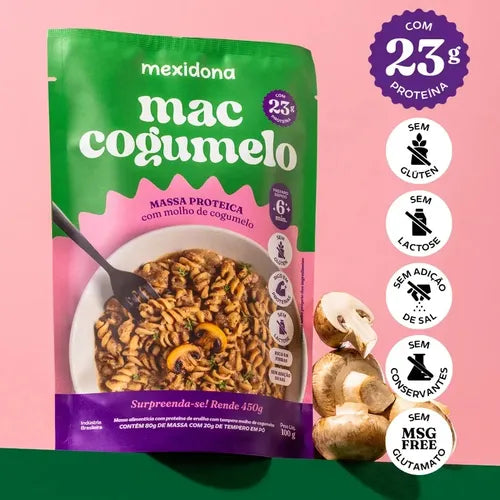 Massa Proteica Sem Glúten 100g Cogumelo - Mexidona