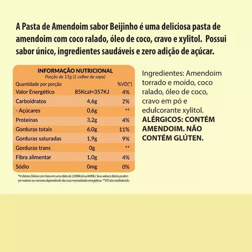 Pasta de Amendoim 500G Beijinho de Coco Power One