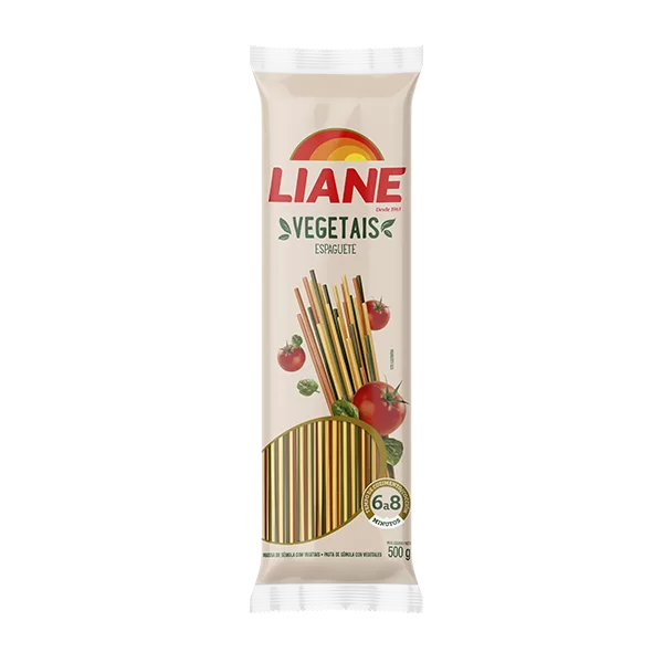 Macarrao C/Vegetais 500G Espaguete Liane