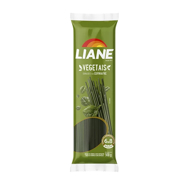Macarrao Espaguete 500G Espinafre Liane