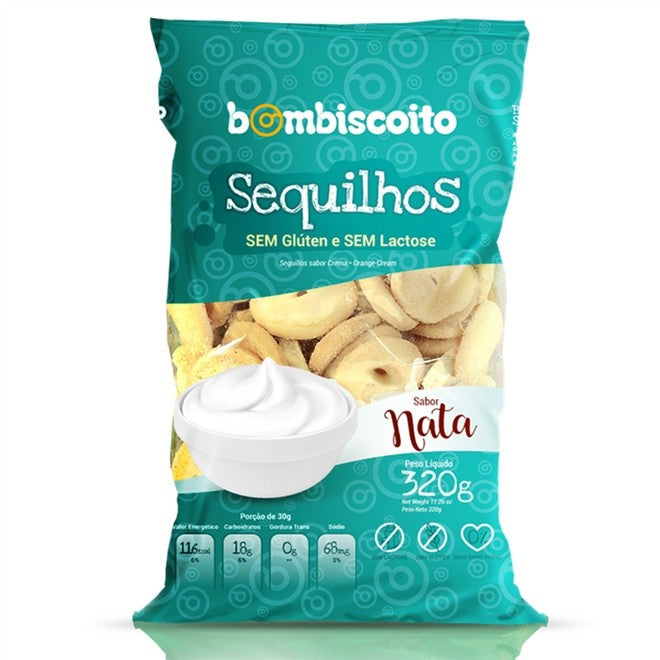 Biscoito Sequilhos Nata Sem Glúten 320g Bombiscoito