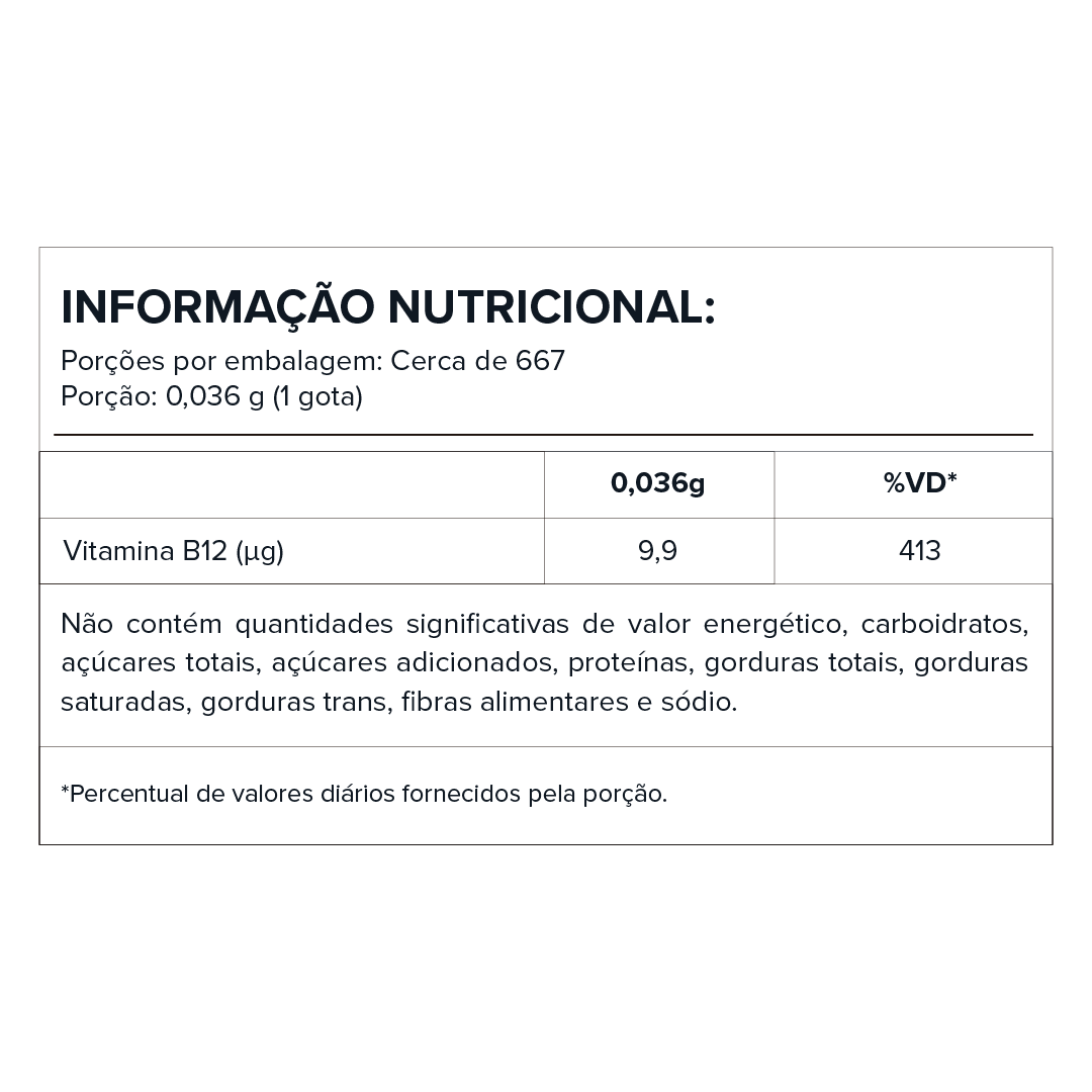 Vitamina B12 Menta 20ml Vitafor