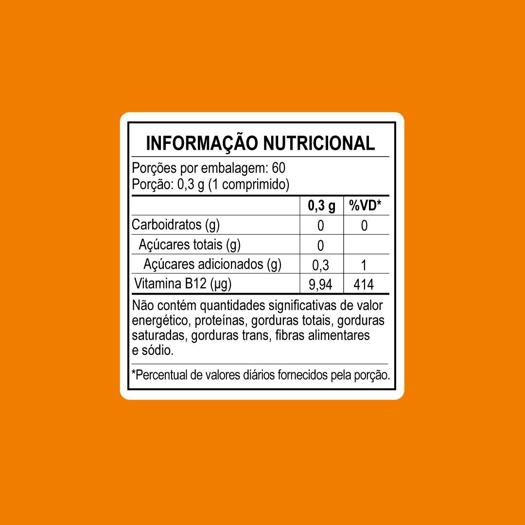 MetilB12 60 Comprimidos Mastigáveis Tiaraju