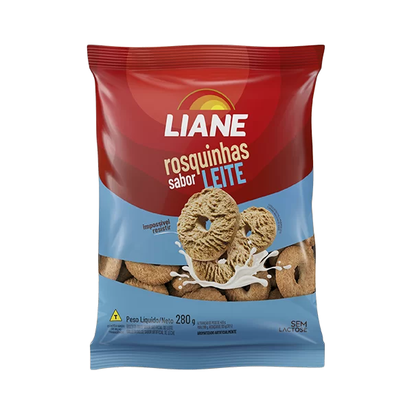 Rosquinha Sabor Leite Sem Lactose Liane 280g