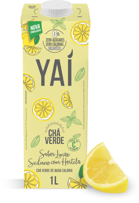 Chá Verde Limão Siciliano C/Hortelã 1L Yaí