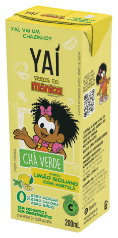 Chá Verde C/Limão Siciliano e Hortelã Kids 200ml Yaí