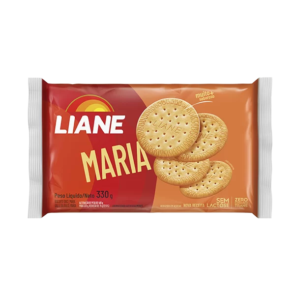 Biscoito Sem Lactose Maria 330g | Liane