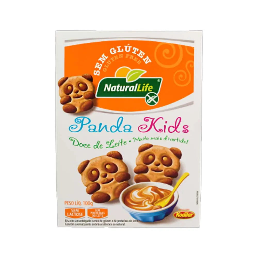 Biscoito Panda Kids Doce De Leite 100g Natural Life