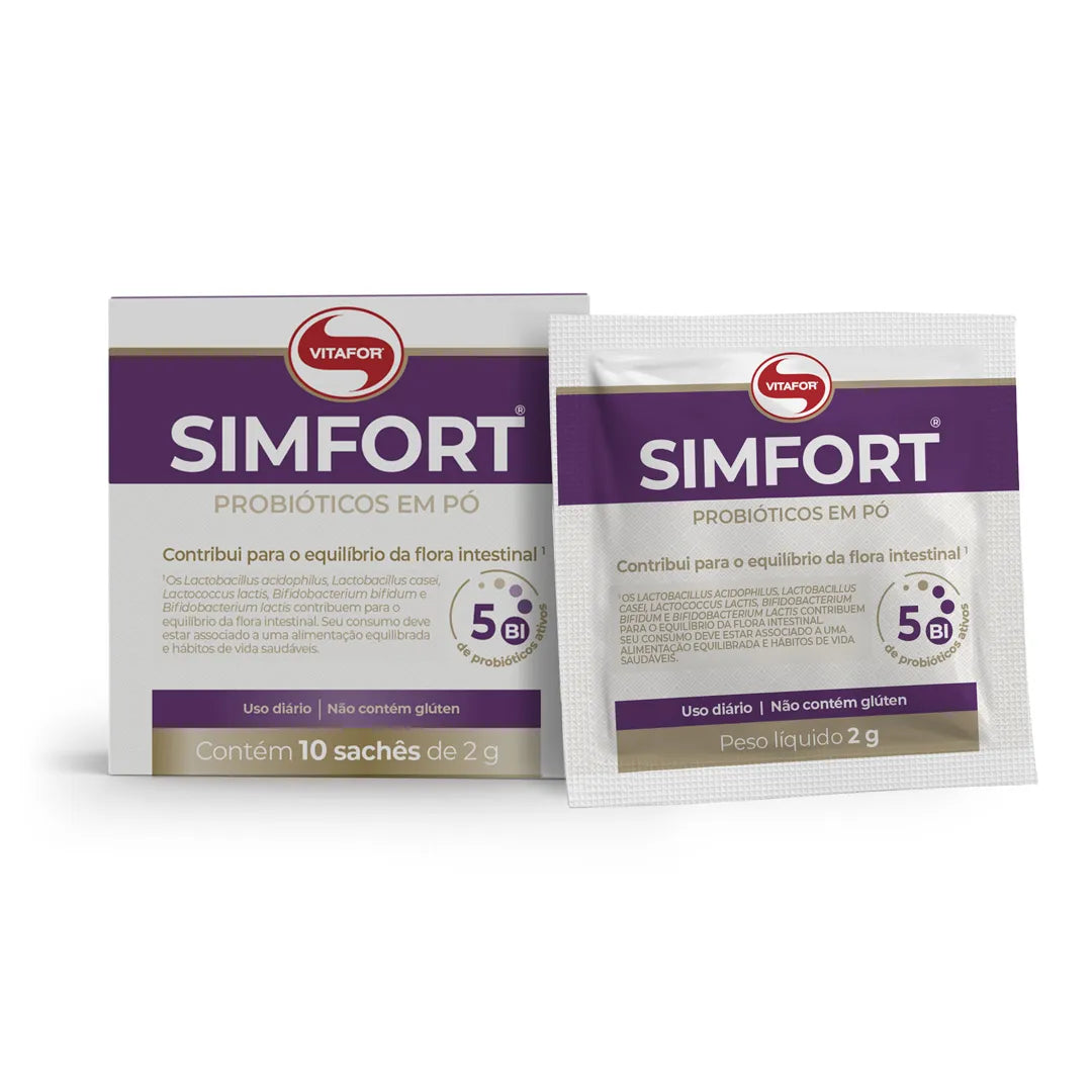 Simfort probióticos 10 sachês de 2g | Vitafor
