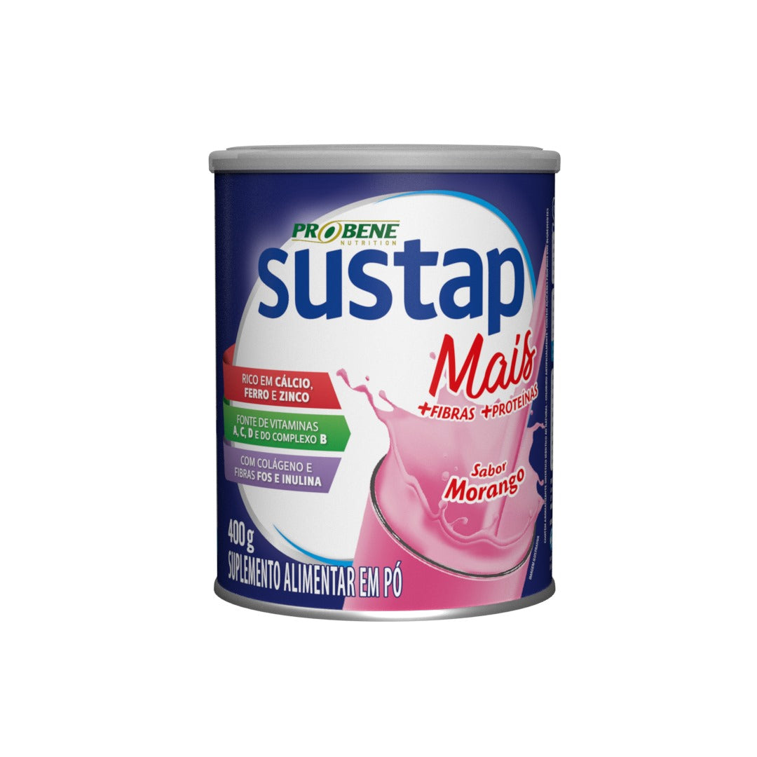 SUSTAP MAIS S/ACUCAR 400G MORANGO
