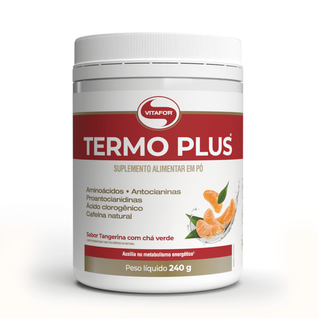 Termo Plus 240g sabor Tangerina com Chá Verde | Vitafor