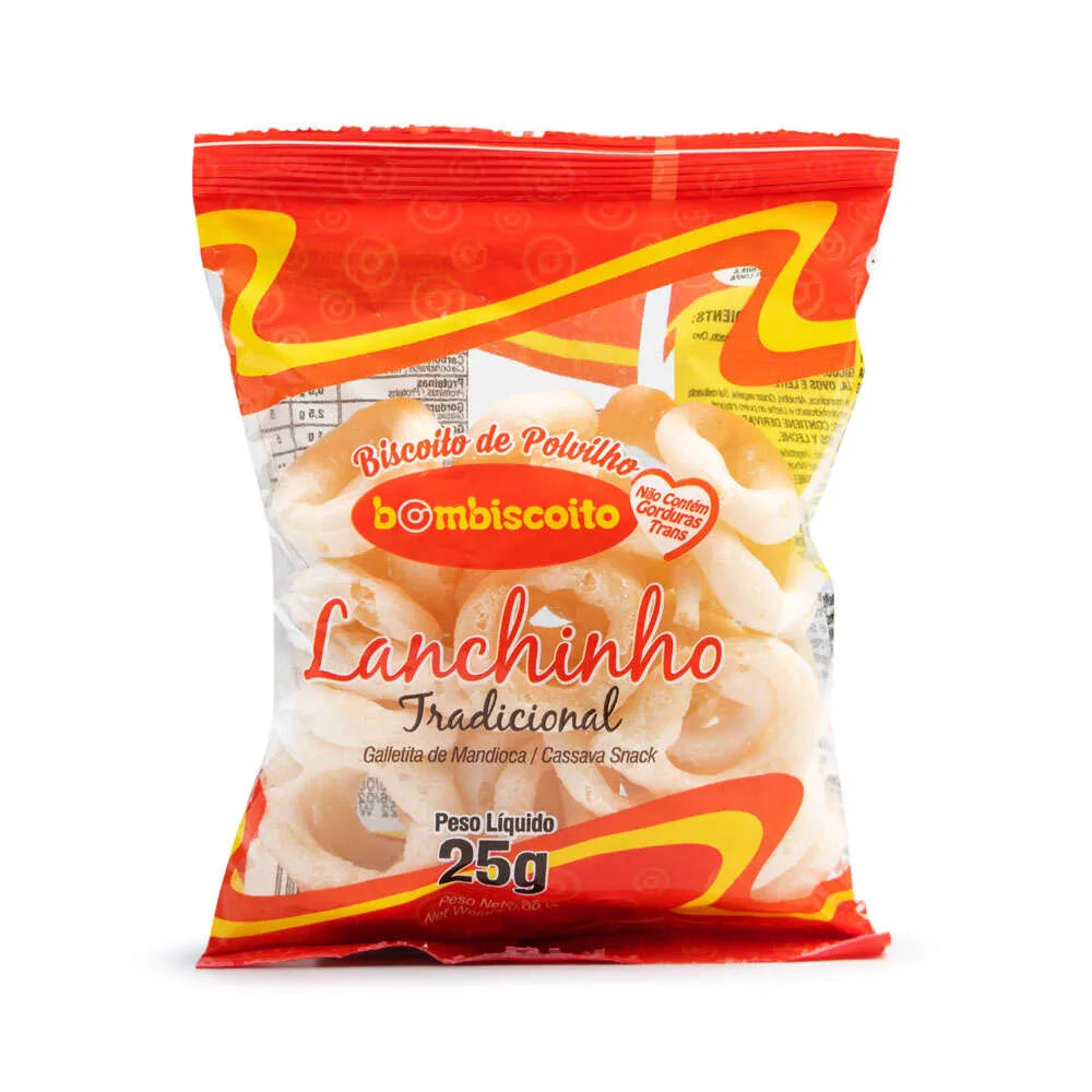 Biscoito De Polvilho Lanchinho Sem Glúten/Sem Lactose 25G Tradicional - Bom Biscoito