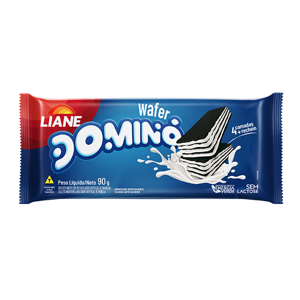 Waffer sem Lactose 90g sabor Domino | Liane