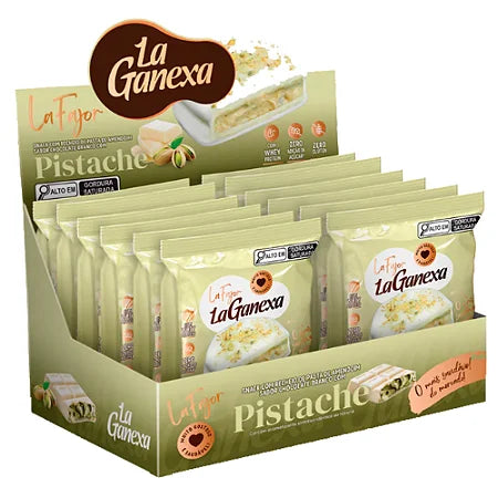 Recheado Pasta de Amendoim Pistache Zero Açúcar/Glúten 12x50g | La Ganexa