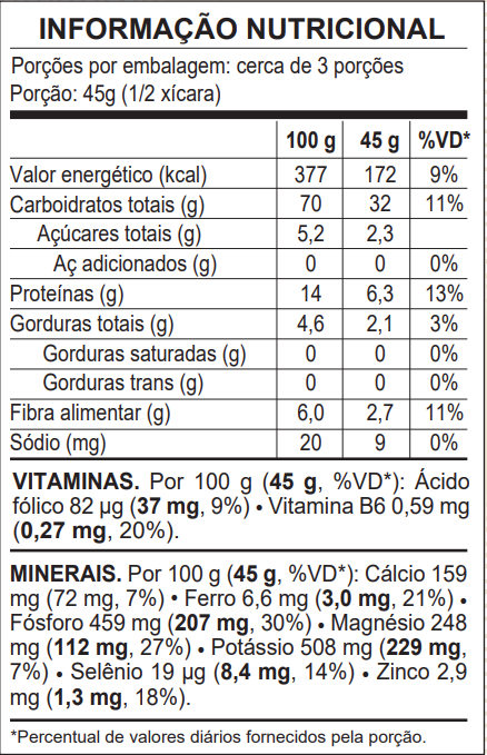 Amaranto Flocos Orgânico 150G Vitalin