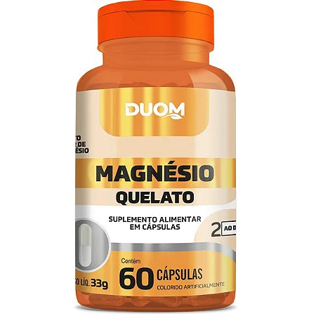 Magnésio Quelato 550mg 60 cápsulas | Duom